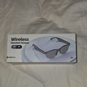 Wireless Headset Glasses - Black